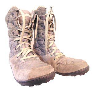 Columbia Boots Women’s US 10.5 Summit Quilted Waterproof Gray Winter Tall
